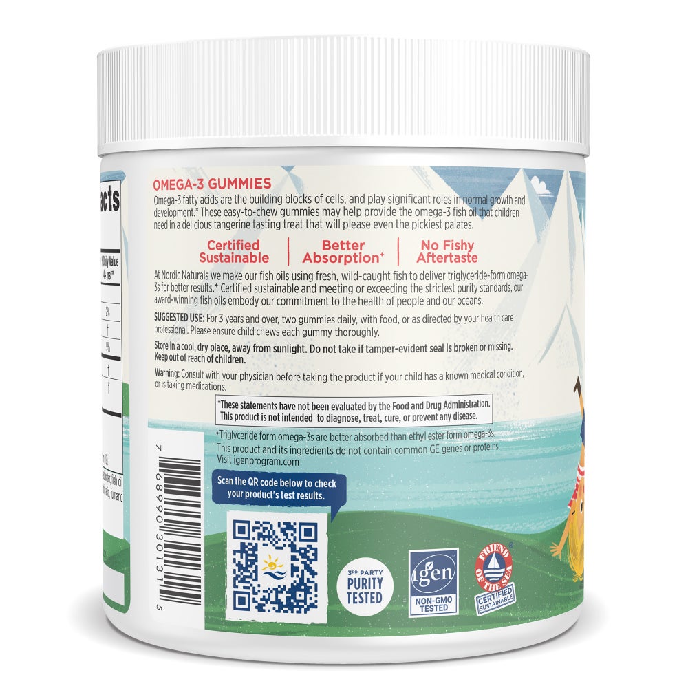 🧸 Omega 3 Gummies Nordic Naturals Niños – Sabor Frutal 3