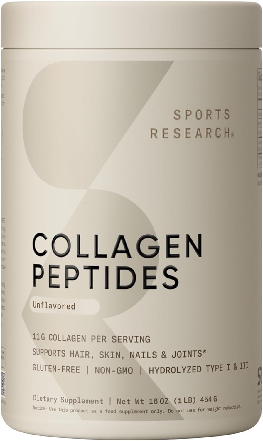 ✨ Colágeno Peptides Sports Research 16 oz – Piel, Cabello y Uñas