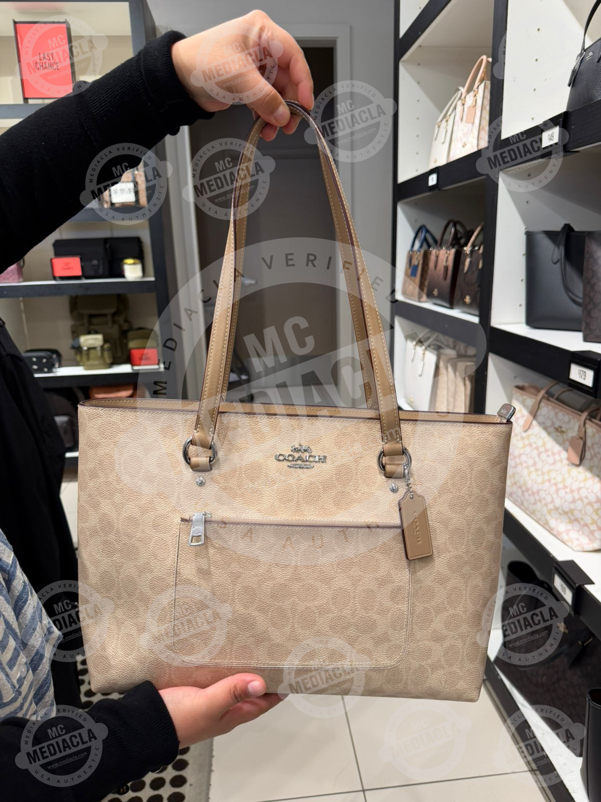 👜 Cartera Coach Station Tote Signature – Clásica y Espaciosa Original USA