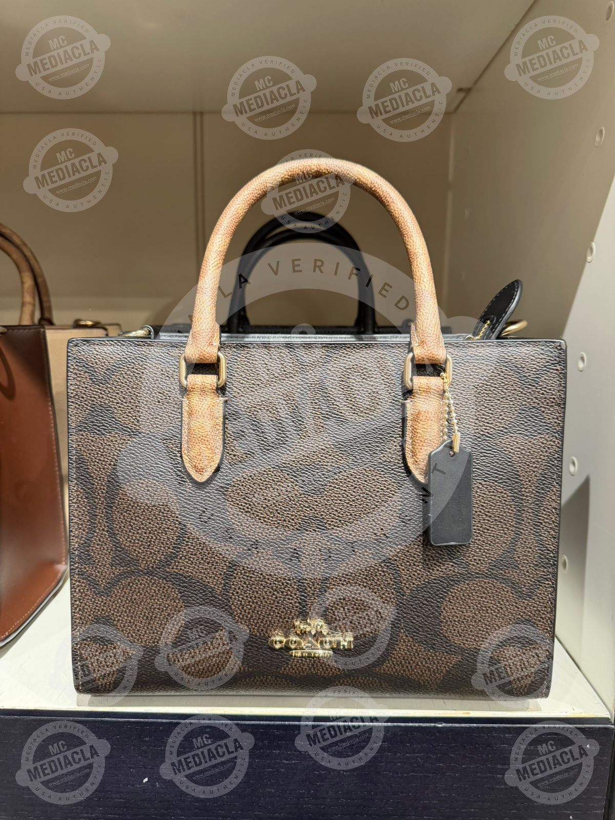 👜 Cartera Coach Maggie Small Tote Ombre Signature – Elegancia Premium Original USA 4