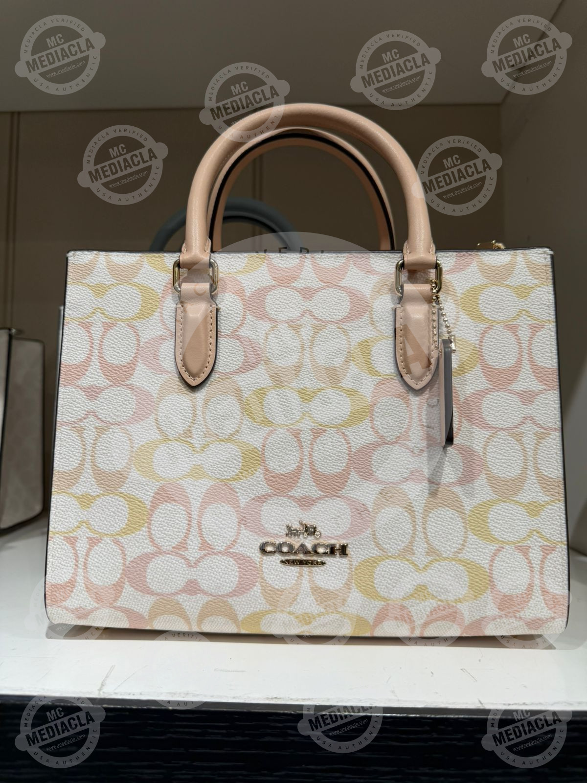 👜 Cartera Coach Maggie Small Tote Ombre Signature – Elegancia Premium Original USA 3