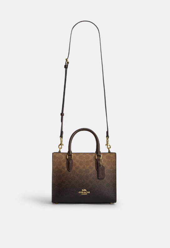 👜 Cartera Coach Maggie Small Tote Ombre Signature – Elegancia Premium Original USA 13
