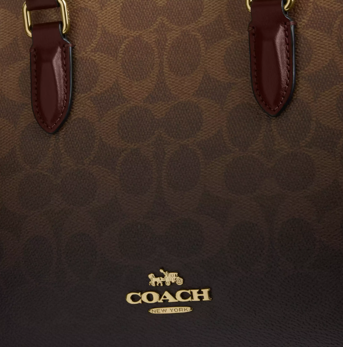 👜 Cartera Coach Maggie Small Tote Ombre Signature – Elegancia Premium Original USA 12