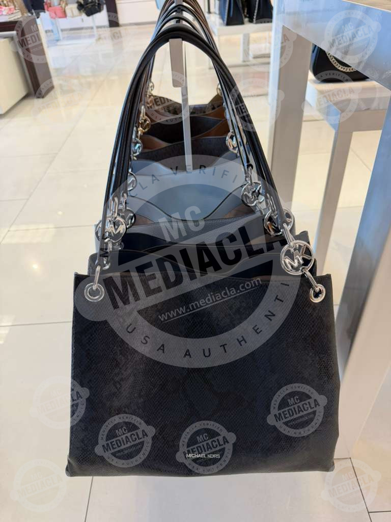 👜 Cartera Michael Kors Christina Large – Logo Signature 7