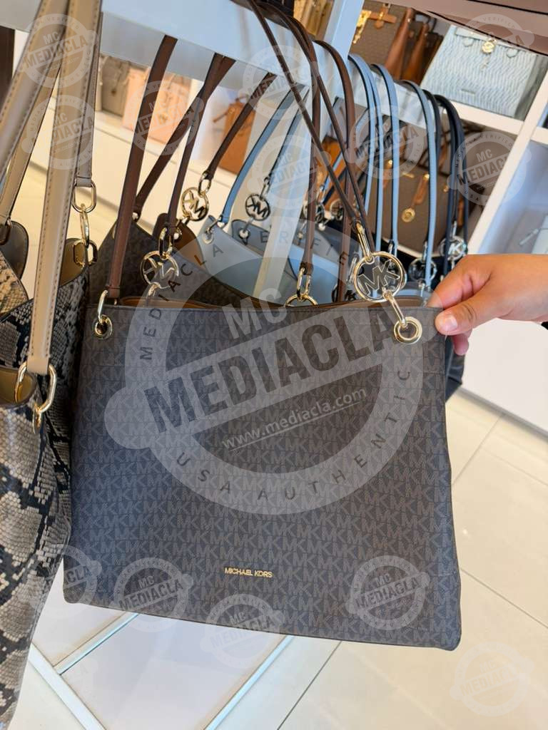 👜 Cartera Michael Kors Christina Large – Logo Signature 5