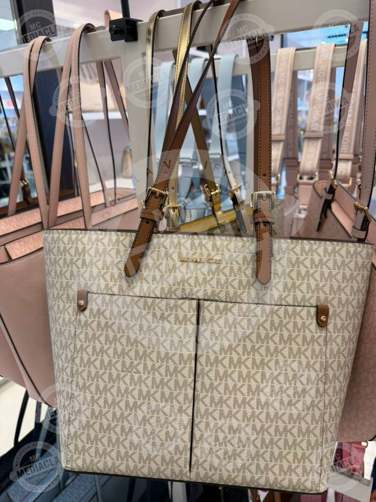 👜 Michael Kors Jet Set Medium Tote Bag – Pebbled Leather 4
