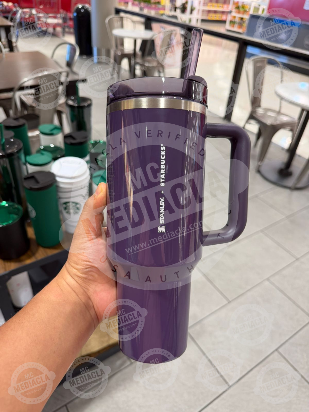 🥤 Vaso Starbucks + Stanley 40 OZ Térmico – Morado 0