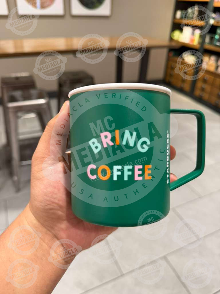 ☕ Starbucks Road-Trip Ready 12 OZ Mug – Green