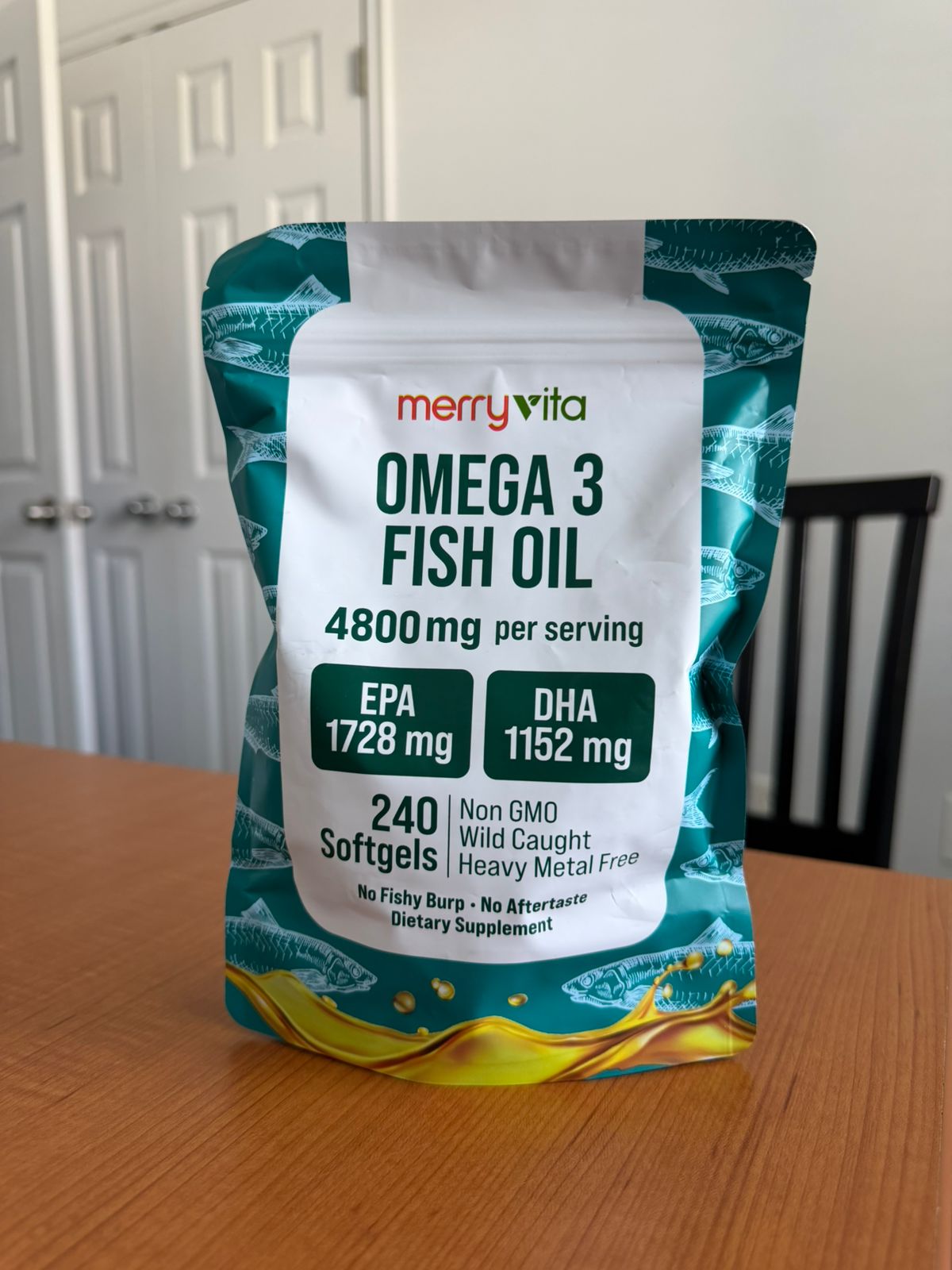 OMEGA 3 FISH OIL 4800 MG PER SERVING