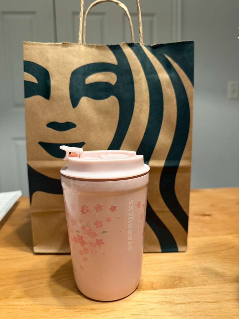 Tumbler Starbucks Rosa Flores Edición Especial