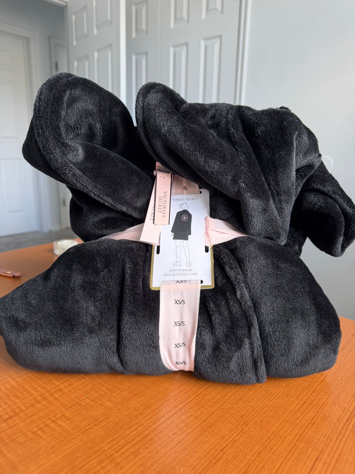 bata victoria secret iconic color negro talla xs/S